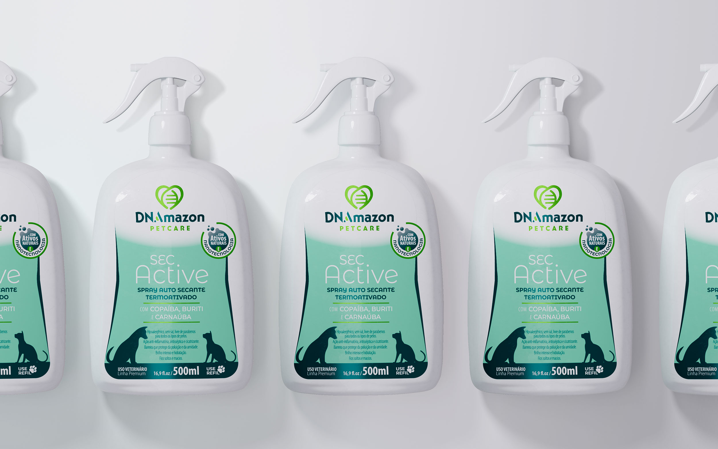 Design de marcas e embalagens de snacks amendoim da marca DNAMnazon Pet Care