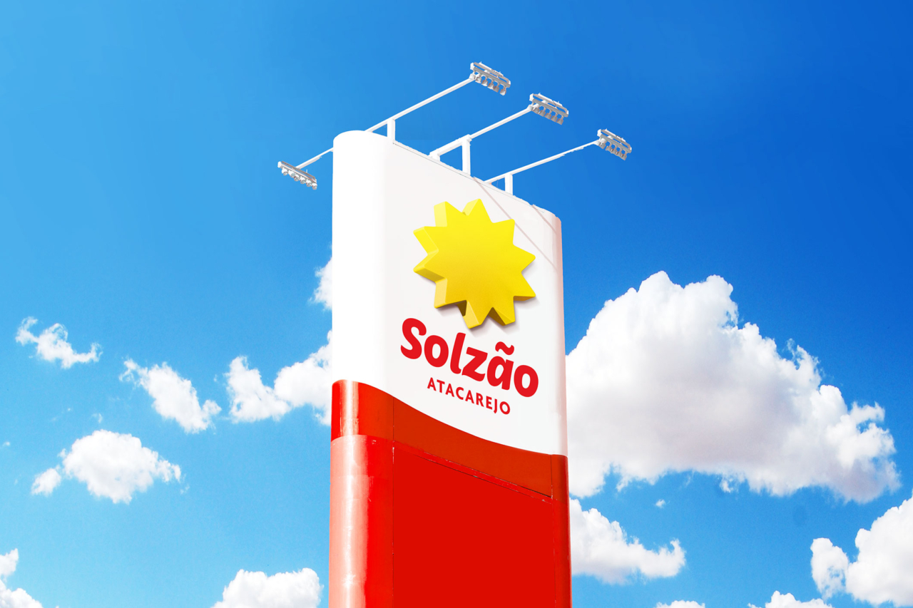 Redesign da marca solzão e identidade visual feito pela zoommais